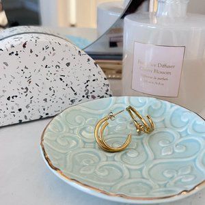 Brand New - Three Ring Korean Style Earring